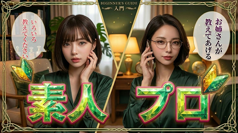 素人『いろいろ教えてください』・プロ『お姉さんが教えてあげる』